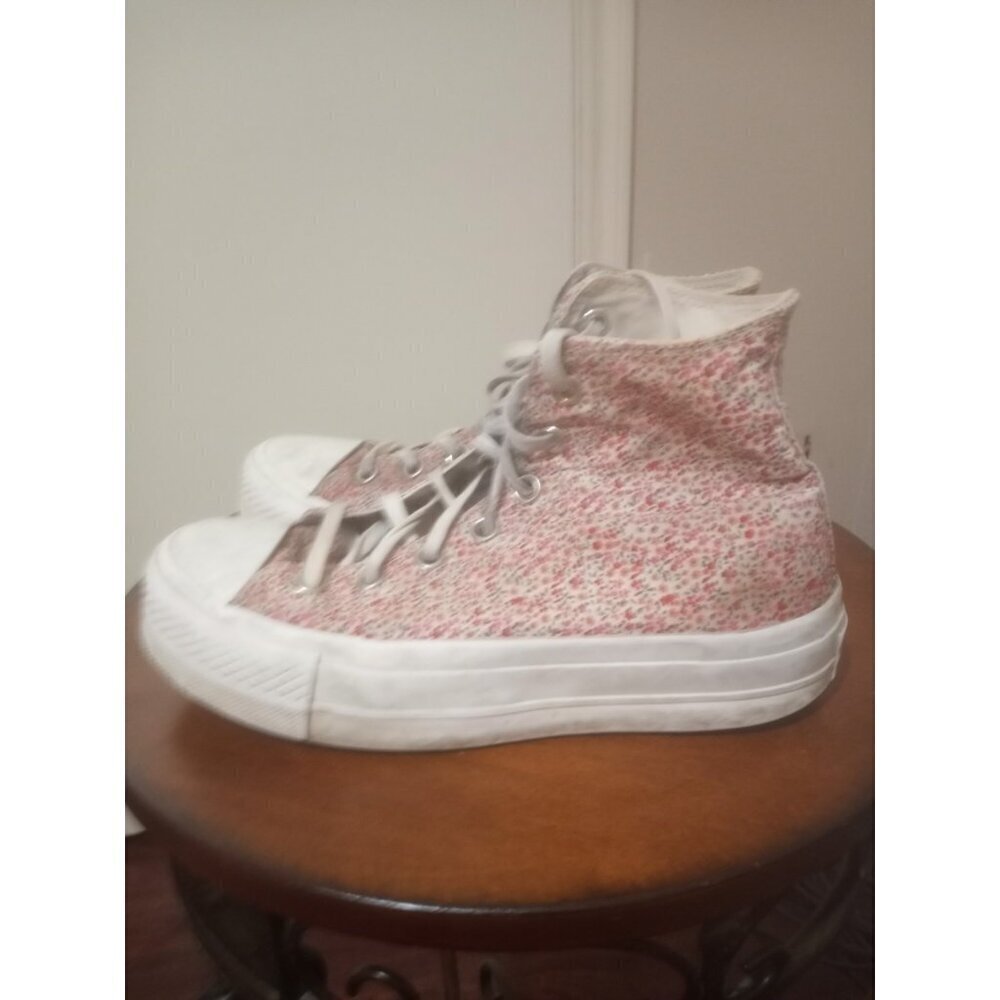 Converse All Star Lift Platform Trainers Womens Size 7 Ditsy Floral Shoes - Picture 11 of 16